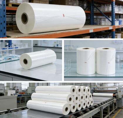 Feuchtigkeitsdichte PET-Wärmelaminierungsfolie mit bis zu 130°C Temperaturbeständigkeit und anpassbarer Länge pro Rolle