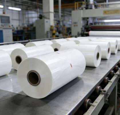 Feuchtigkeitsdichte PET-Wärmelaminierungsfolie mit wärmektiviertem Klebstoff und glänzender Verpackungsabschluss