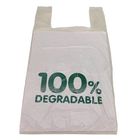 Weiße biologisch abbaubare Plastikeinkaufstaschen des Kompost-80L