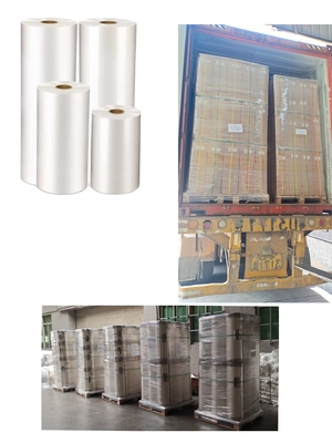 18 Mikrometer Pro Coating Transparent Gloss Lamination Film für Schauspielbeutel / Papiermedien