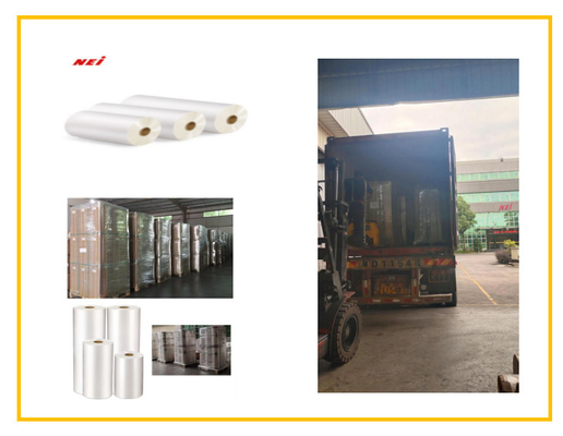 Oberflächenveredelung Hochglanz Laminationsfilm Doppelseitige Krone behandelt 25.4mm 76mm Papierkern