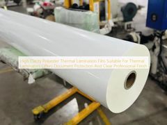 Hochtransparente Polyester-Thermo-Laminierfolie, geeignet für Thermolaminatoren, bietet Dokumentenschutz und ein klares, professionelles Finish.